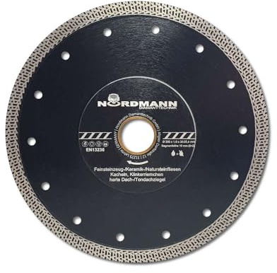 NORDMANN DIAMANTTECHNIK Diamant Trennscheibe FS-850 speed - 200 x 25,4 mm, Diamantscheibe für Stein, Granit, Keramik, Ziegel, Fliesen-Scheibe mit hoher Schnittgeschwindigkeit