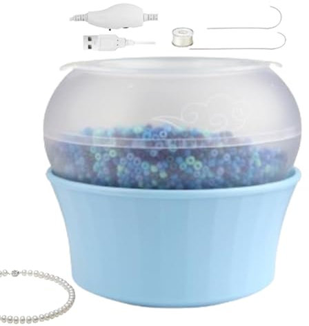 Hilador de cuentas para hacer joyas, hilador de cuentas eléctrico, Spinner de cuentas eléctricas con pulsera USB, pulseras con hilandero de cuentas eléctricas, creación de collares