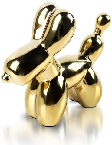 JWTRSVTY Goldfigur Keramik Dekoration für Wohnzimmer, Schlafzimmer, Büro und Vitrinen