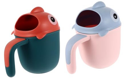 Alipis 2stücke Shampoo Rinse Cups Umweltfreundliche Wasserlöffel Für Sanftes Haarewaschen Für Kleinkinder Schützt Gesicht Und Augen Während des