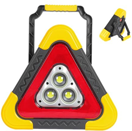 Triangolo di Avvertimento LED - Kit Triangoli di Avvertimento di Sicurezza LED, Luce di Emergenza a energia Solare | Triangolo LED a 4 modalità Luce di Lavoro per decadimento 'Auto, r