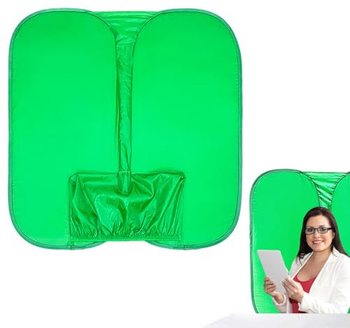 Webcam Green Screen - Zusammenklappbarer Fotohintergrund, wendbarer Stoffbildschirm | Doppelseitiger Hintergrund mit knitterfreiem Material, kompaktes faltbares Design, tragbarer Hintergrund für