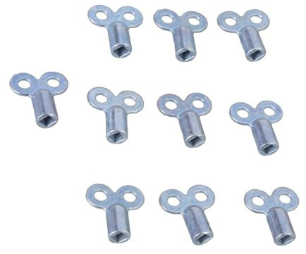Pack Of 10 Sturdy Metal Radiators Bleed Key For Easy Ventilation And Noise Reductions In Residential And Commercial Use