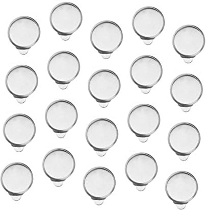 LOLIPPYY 50stücke Ohrclip-tablett Zubehör Für Diy Ohrclips Ohrclips Materialien Edelstahl Accessoires