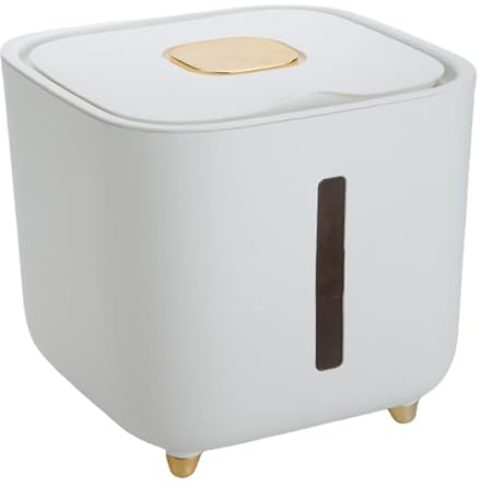 Distributore Di Cereali - Distributore Di Riso, 10 Kg Di Contenitore Per Alimenti Ermetici | Alta Capacità Con Coperchio, Secchio Di Riso, Grandi Scatole Di Stoccaggio Per Farina Ce