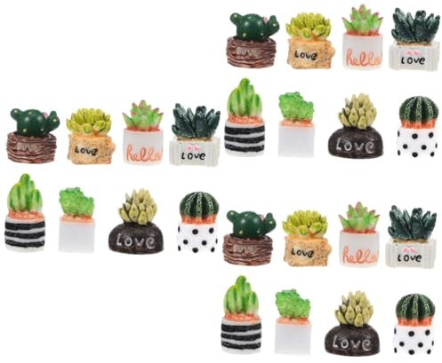 Toyvian 3 Set Mini Cactus Artificiale Per Decorazioni Miniature E Accessori Per Piante Decorative E Ufficio Atmosfera E Lifelike 8 Pezzi*3