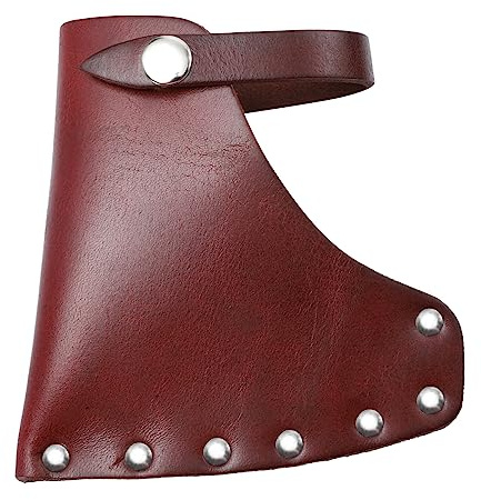 HOMSFOU Tools Sheath Ax Protective Cover Cowhide Protector Head Portable Protective Sleeve for Axes