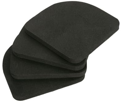Warmhm 4 Pezzi Cuscinetti Antivibranti per Lavatrice in EVA Nero Tappetini Antiscivolo Ammortizzatori Rumore per Elettrodomestici e da Installare