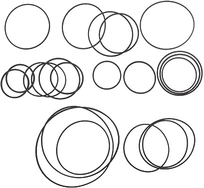 LUJIAXI Gummiriemen, 35–65 mm, 190 mm, für CDROM, Videomaschinen, Recorder, Antriebsriemen, Maschine, quadratisch gefaltet, 20 Stück