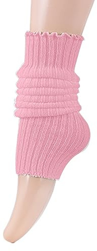 Jambière Femme, Douces Guêtres pour Danse, Jambière Tricotées pour Femme et Fille, Y2K Harajuku Style Gothic Lolita Chauffe-jambes Mignon Mode Warmer Chaussettes Tricotées à Hauteur du Genou