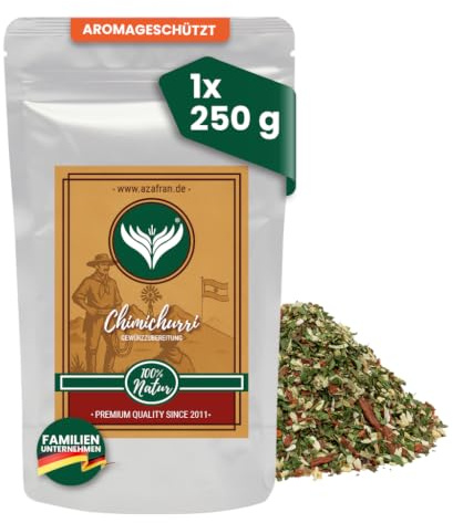 Azafran Chimichurri Gewürzzubereitung argentinische Art 250g | Kräuterwürzig für Öl und Paste