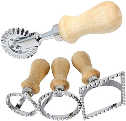 ProLeo Lot de 4 emporte-pièces pour ravioli, pâtes, lasagnes, boulettes
