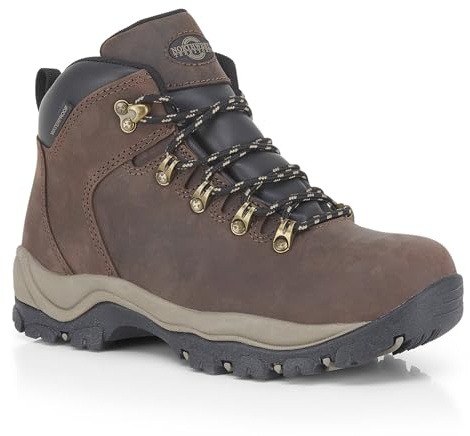 Northwest Territory Ladies Emerald Leather Waterproof Walking Boots | Premium Leather, Breathable, Lace Up, Hiking Outdoor Trekking