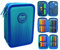 COOLPACK XXL Pencil Case 3-Compartment School Pencil Case Triple Pencil Case for One Girl Ombre Violet 44-Piece Filled Pencil Case 3-Tier E67509 Blue, blue, Pencil case