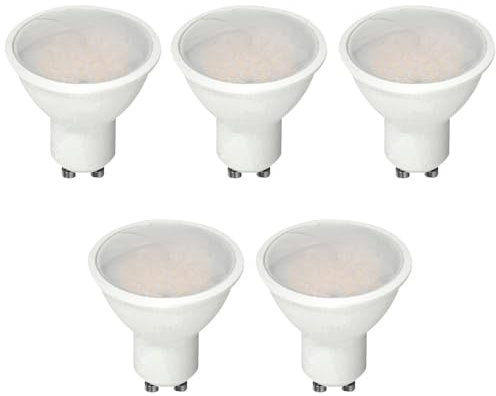 ZONE LED SET, GU10 LED-Lampen, Nicht-dimmbar, 10W, Warmweiß 3000K, 70W Halogenlampen Äquivalent, 1000 Lumen, 100-Grad, Strahlwinke, Spot, Glühbirne (5er-Pack)