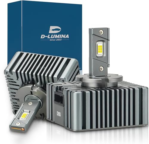 D-Lumina D5S LED Lampadine LED per auto a prova di errore 100% Canbus 90W 18000LM Sostituisci lampadine allo xeno HID OEM Plug and Play - 2 lampade