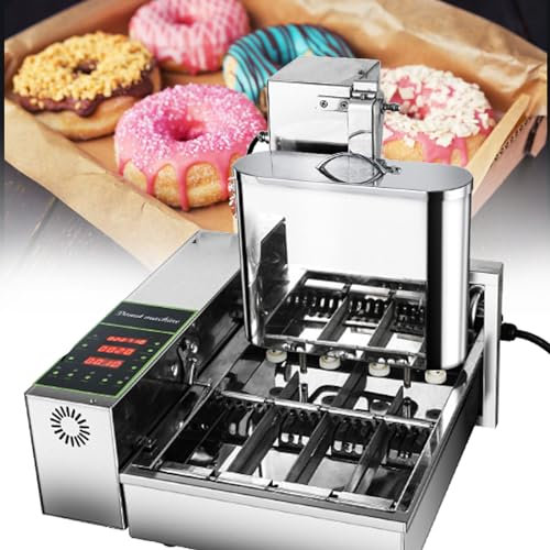SACLMD Electric Doughnut Machine,Small donut maker,Donut Maker,Automatic Doughnut Machine,304 Stainless Steel Auto Donut,110V
