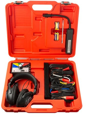 Shkalacar Chassis System Ohren Elektronisches Stethoskop, Diagnose Kits 6CH mit Headset, 800mv/g 24K HZ Geräusch Schalldetektor für Automotor Chassis Getriebe Abnorme Geräusch Test