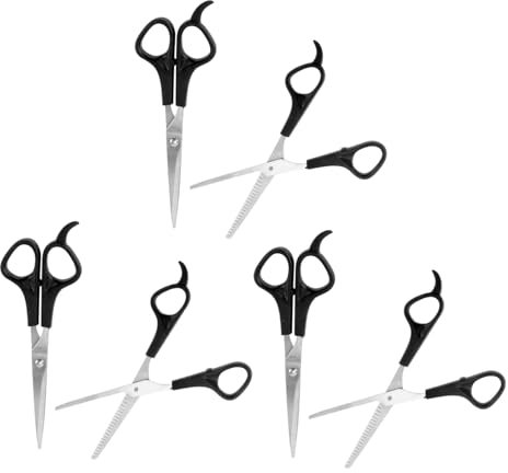 MUSISALY 6pezzi Forbici Per Taglio Inossidabile Include Forbici Lisce Per Uso Domestico e Professionale Adatto Famiglie e Animali Domestici