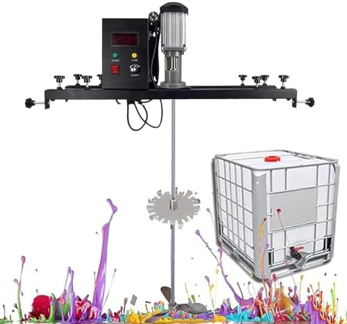 vanenferse Agitador De Tambor De Barril Comercial, Mezclador De Pintura IBC, Mezclador De Cemento Pequeño De 2000 W, Máquina Mezcladora De Pintura Automática para Agitador Disolvente De Tinta