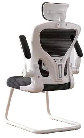 Sillas de Oficina Silla de oficina de malla transpirable, silla de escritorio ergonómica con respaldo alto y reposacabezas, silla de escritorio con reposabrazos ajustables Silla de Escritorio(Grey)