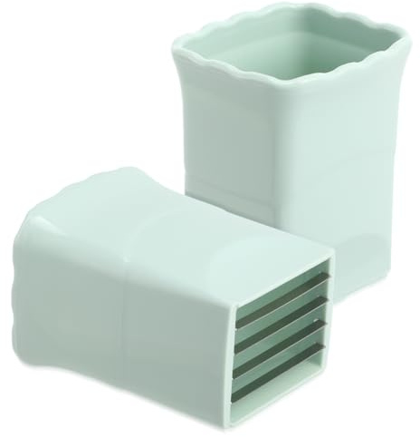 Homoyoyo 2 Stück Multifunktional Tassenschneider,Obstschneider Eierschneider Edelstahl Erdbeere Banana Cutter,Edelstahl Obstschneider,Mini Slicer Cut für Erdbeere Banane Ei Gemüse Schnell Salat Grün