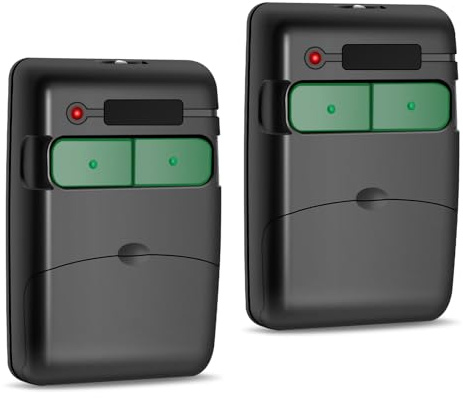 2 Unidades Mando Garaje CLEMSA 433.92 MHz, Mando Puerta Garaje Universal Compatible con Modelos MV-1, MV-12, MV-123, Mandos Puertas Automáticas, Fácil Programación y Reemplazo Seguro