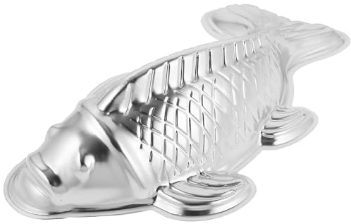 SKISUNO Stampo per Dolci 3D a Forma di Pesce in Lega di Alluminio Resistente al Calore, per Preparazioni in Cucina e Attività di DIY