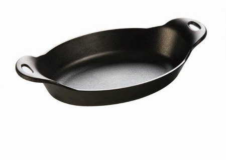 Lodge ovale Mini-Servierschale aus Gusseisen, hitzebehandelt, 91,4 ml, 4 Stück pro Packung