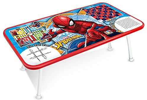 Itoys Marvel Spiderman Multipurpose Ludo Game Table for Kids/Toy Table/Foldable Study Table/Laptop Support Table/Multicolor Toys (Color May Vary from Illustration)