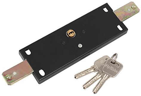 Aexit Home Office Cabinet Hardware Security Vertical Keyway Rolling Shutter Door Lock Roller Latch w Latches 3 Keys