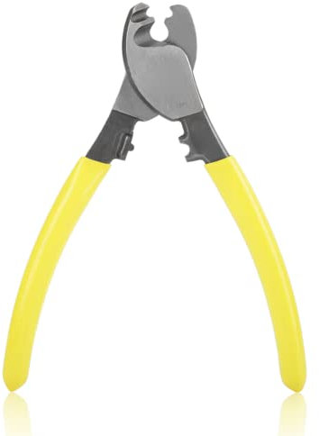 Cable Cutter Pliers 6 Inch Chrome Vanadium Steel Wire Cutter Electric Hand Cutting Tool, Clamp Crimping Pliers Crimp Plier