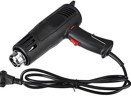 Pistola de aire caliente, 2000 W, pistola térmica eléctrica profesional, 220 V, ajustes de temperatura dual para quitar pintura, barniz, encogimiento de PVC