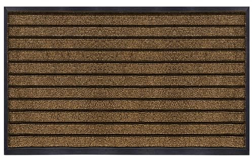 Hafaa Indoor & Outdoor Brown Door Mat 40x60 cm Non Slip Water Absorbent Rubber Mat Heavy Duty Floor Mats