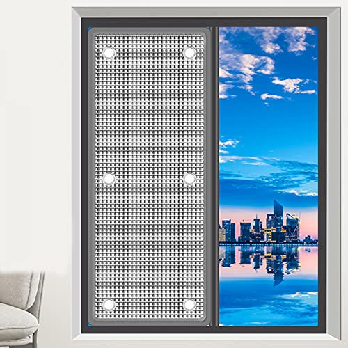 kefu01 UV-Schutz Reflektierende Fensterfolie,Sichtschutz Sonnenschutzfolie,90% Verdunkelungsfolie,Perforierte Aluminisierte Isolierfolie,mit Saugnapf,für Wintergarten,Badezimmer (40x50cm/16''x20'')