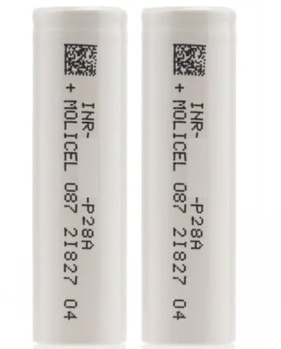 Molicel P28A 2800 mAh 35A Double High Amp Flat Top Rechargable Battery Class A Long Lasting Works With E Cigarettes Vape Sub Ohm Kit No Nicotine
