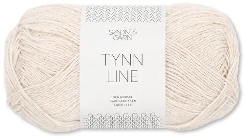 Frida's Wollhaus Sandnes 50 g Tynn Line Sommergarn Stricken Häkeln Garn Wolle weich 32 Farben (1015 | Kitt)