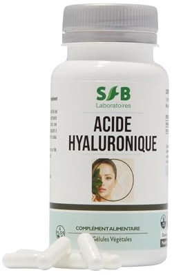 Acido Ialuronico - Idratazione della Pelle - Anti-invecchiamento e articolazioni - Cura di 1 Mese - 60 Capsule - SFB Laboratoires