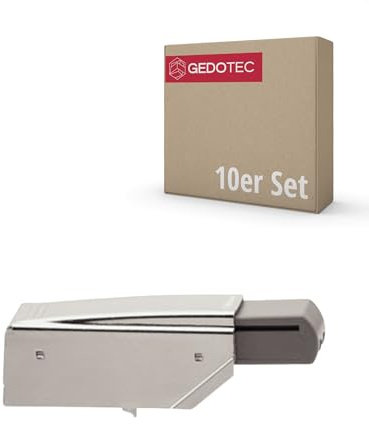 Gedotec Türdämpfer BLUMOTION | 10 Stück | 973A0600 | für Blum Mittel-Zwillingsanschlag-Scharniere | Türanschlag-Dämpfer zum Aufstecken | sanftes und leises Schließen von Möbeltüren | Aufsteck-Dämpfer