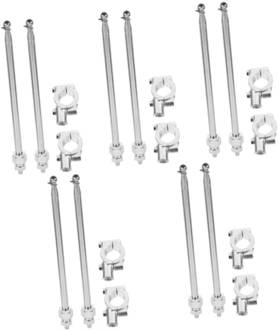 iplusmile 10pcs Bike Handlebar Flagpole Mounting Bracket for Adult Bikes Cycling Accessories Reflective Flag Pole for Safety Riding Suitable for Men Bicycles and Scooters