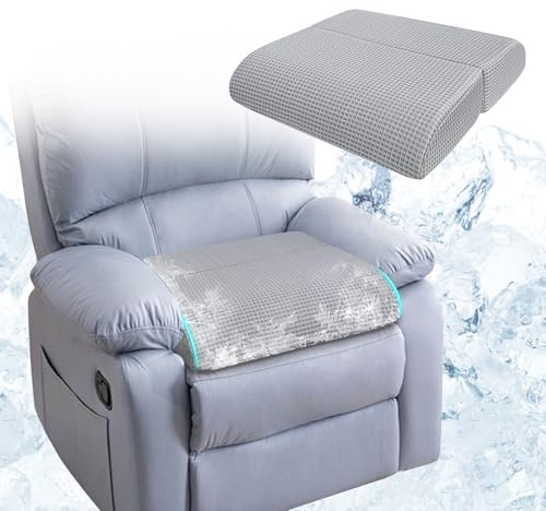 Recliner Chair Cushions For Elderly Long Sitting, Extra Large Cooling Seat Cushion Support For Couch, Armchair - Seniors Chair Thick Foam Pad With Non-slip Base For Tailbone Pressure Relief Pain