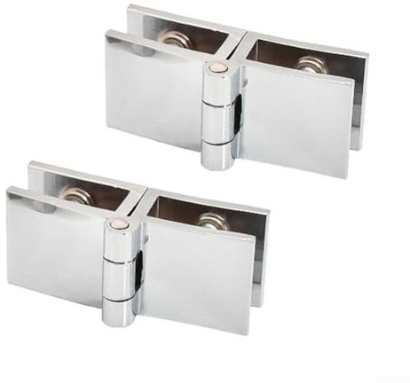 Sichere Paneele mit Badezimmer-Dusch-Glastür-Scharnieren, Schrank-Hardware-Klemmscharnier-Set (180 Grad)