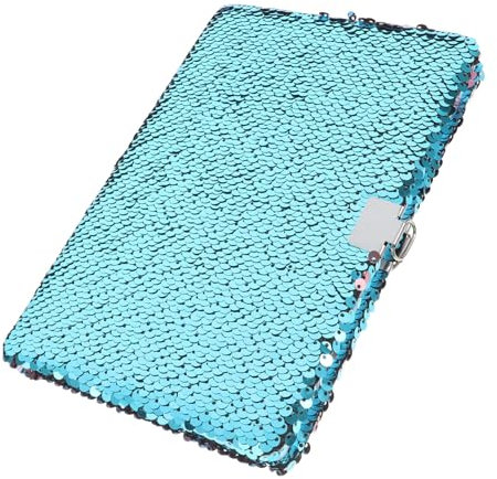 NAMOARLY Flip Sequin Notebook Lock for Girls Cute Journal for School Supplies Diaries and Daily Writing