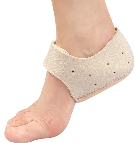 TXDKLUG Hälskydd/ärmkuddar, Premium Silikonhälkoppar för Hälseneinflammation, Spruckna Hälar, Plantar Fasciit, Produkter för Smärtlindring i Hälen