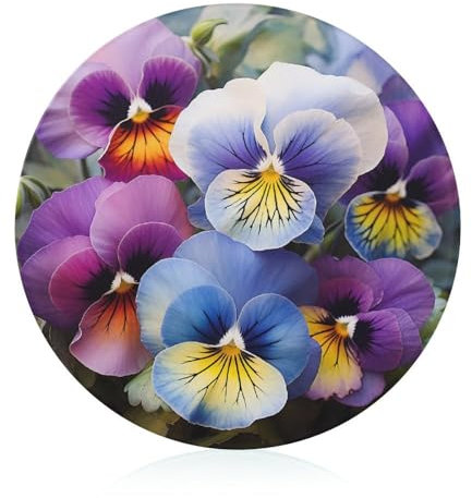 Kitchen Cutting Board Chopping Board Non-Slip Heat Resistant Easy to Clean Pansy Perfection Cutting Board - Ideal Kitchen Gift for Home Cooks