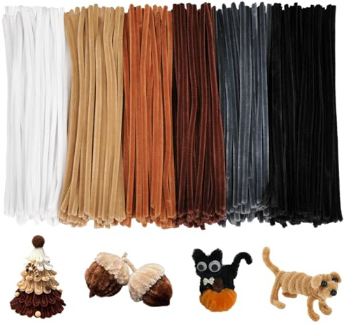 300 Piezas Limpiapipas 30 cm Largo 6 mm Grosor - 6 Colores en Tono Neutro