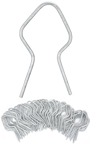 Chain Link Fence Ties - Heavy Duty Metal Wire Clips,Reusable Chain Link Fencing Supplies, Garden Gadgets for Vehicles, Farms