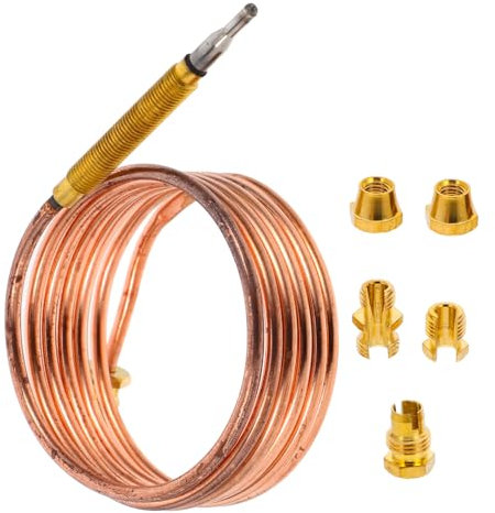 Ciieeo Temperatur-thermoelement Für Grillkamin Und BBQ-Grill Mit Thermoelement-Sensor Für Heizgerät Kompatibel Als Thermoelement-Adapter Für Gas-thermoelement-kit