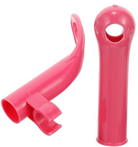 TOYANDONA Broom Handle Grip Replacement with End Cap for Dustpan and Broom Rod Plastic Construction Easy Assembly and Disassembly Versatile Cleaning Tool Accessory with Fashion Red Color