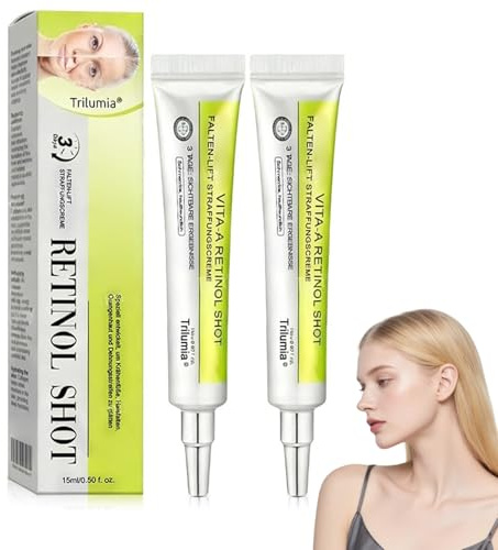 Trilumia Vita-A Retinol Shot Falten-Lift Straffungscreme - Faltencreme mit retinol, Natural retinal shot Serum, Für Falten & Feine Linien, Straffung Der Für Aller Hauttypen (2)